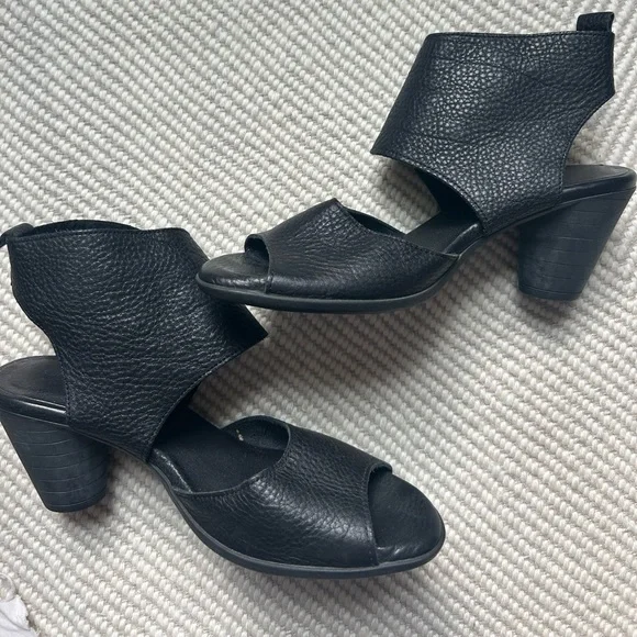 Arche Black Leather Sandal Booties Size 39 - Picture 3 of 3